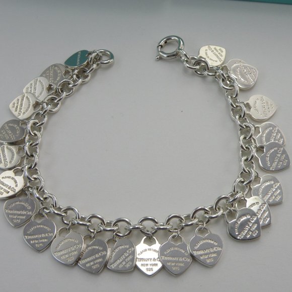 NEW Tiffany & Co Small Mini Size Heart With jump ring added Solid 925 Silver - Picture 9 of 10